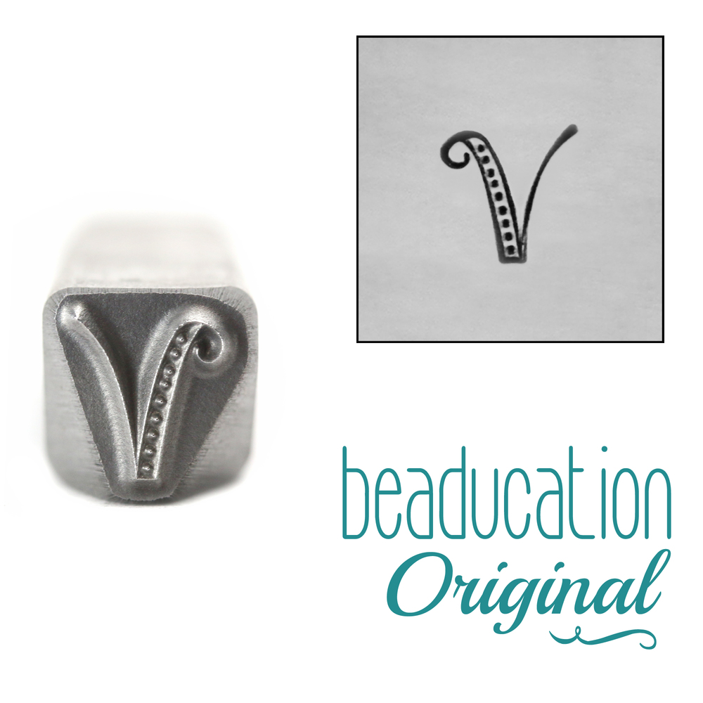 Metal Stamping Tools Kismet Letter "V" 7mm - Beaducation Original
